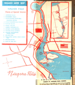 Niagra Falls Duty Free Shopping Center brochure map