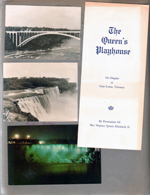 Niagra Falls - Rainbow Bridge. the Queen's Playhouse brochure.