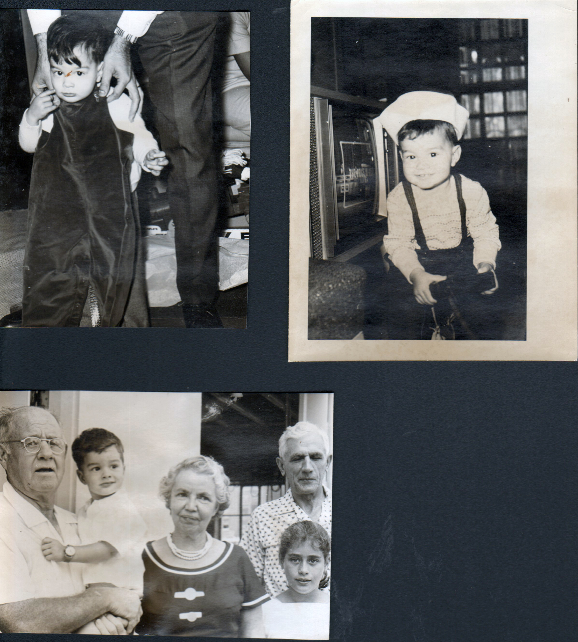 loose photos - Alan. Alan sailor cap 6122 living room. Curt, Alan, Morgans and Susan.