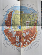 Chicago - The Prudential Building brochure map from observation deck