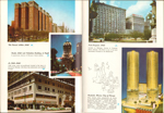 Chicago in full color booklet - Conrad Hilton, Drake, La Salle, Pick-Congress, Marina City