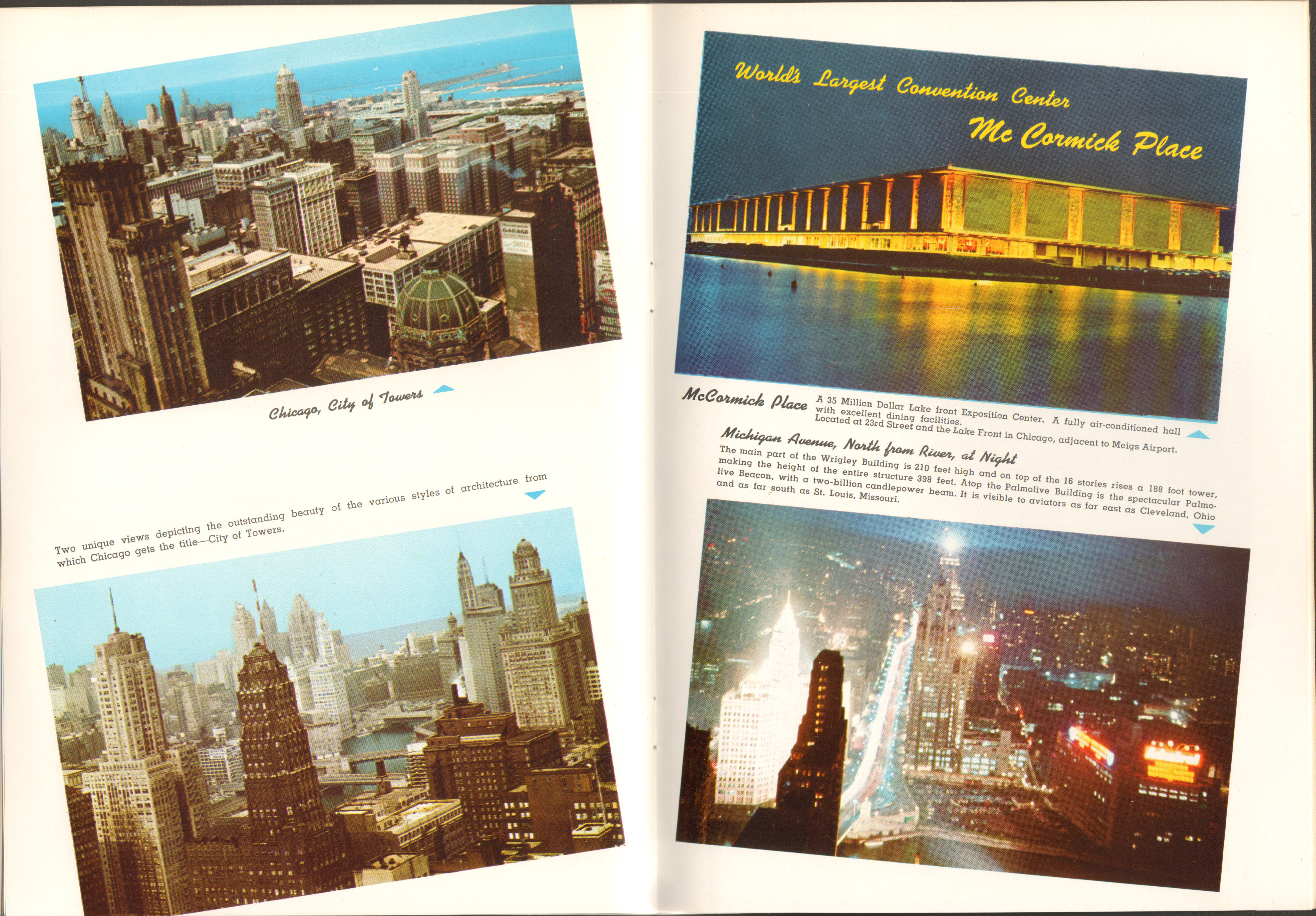 Chicago in full color booklet - McCormick Place