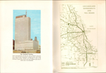 Chicago in full color booklet - Prudential. Map.