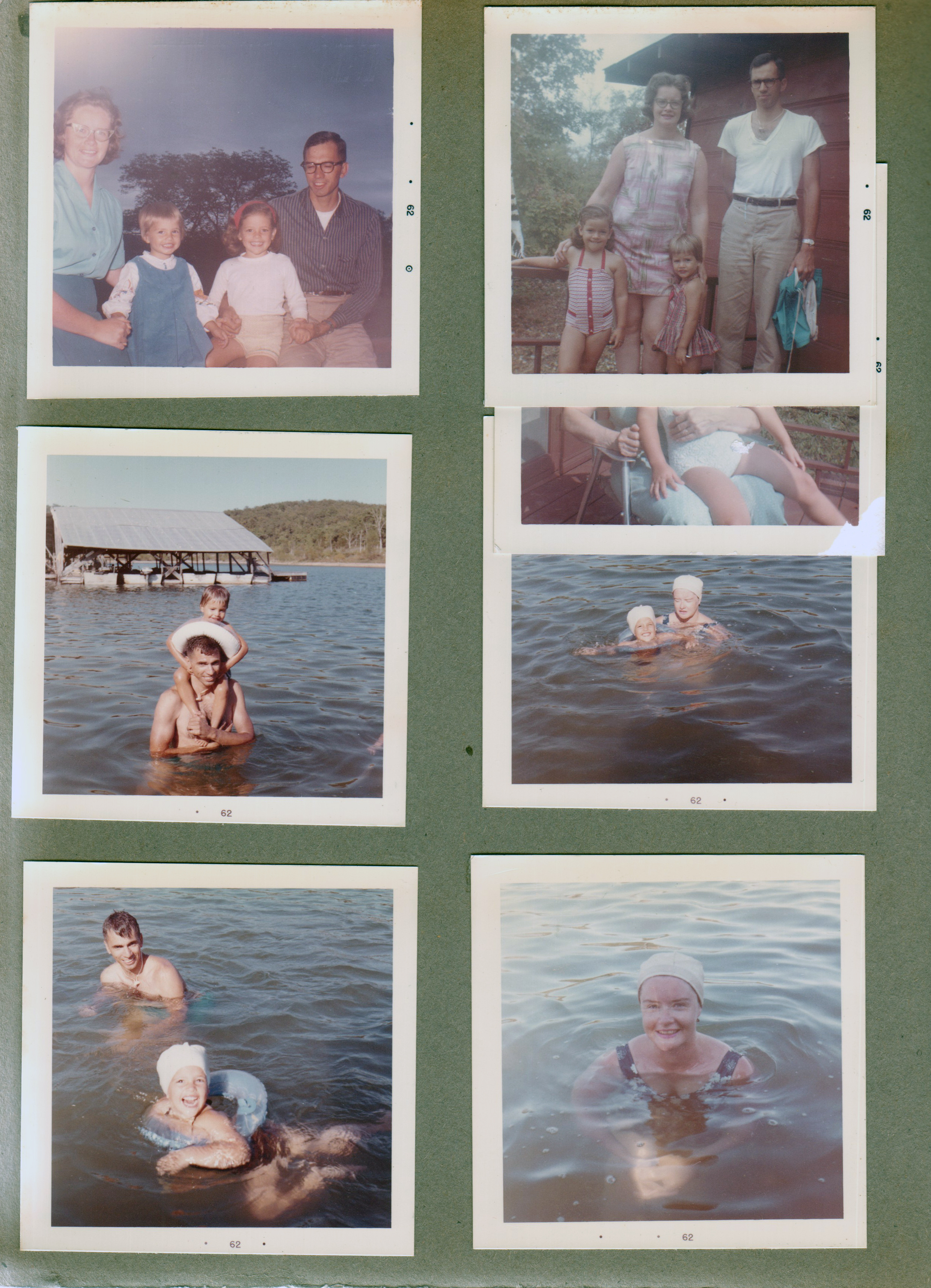 The Morgans - Helen, Carole, Cindy and Bill - at lake - Arkansas?