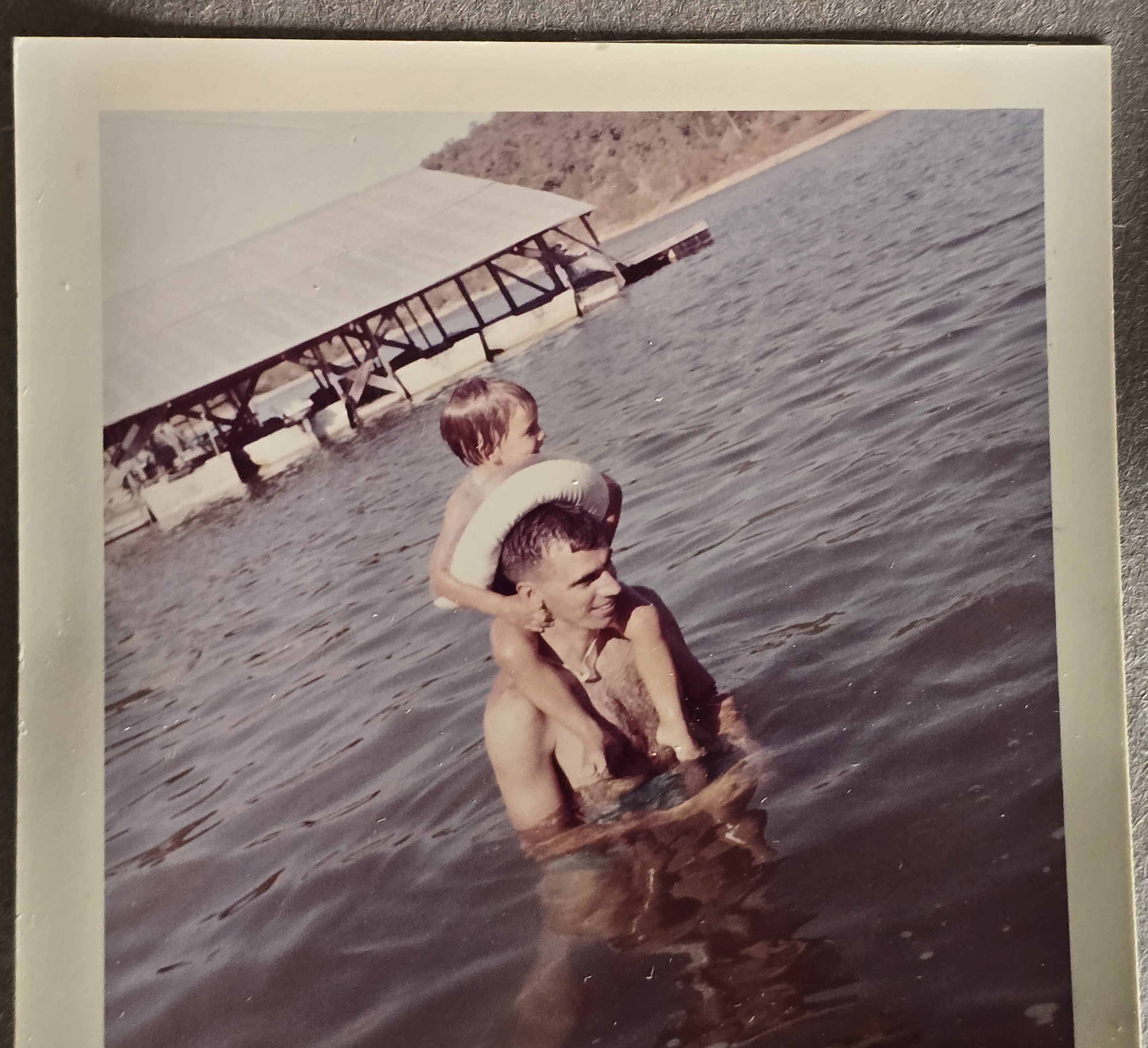 Carole and Bill in lake