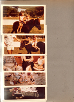 Cindy and Carole on pony