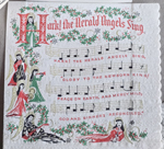 Christmas napkin - Hark the Herald Angels Sing