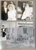 Becky Waldron wedding. The Morgans on patio.