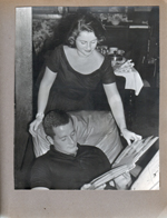 3845 Capitol - Rosemary and Dave look at photo album