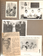 Messersmiths - Lynn, Andy, Mary Jane, Jo Ellen, Mark, Van. Robert Letsinger wedding clipping. Christmas card - Jim Letsingers.