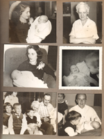 Rosemary with baby Mary. Helen. Mary and Eddie. Karen, Susan, Eddie, Alan, Helen, Girstle. Karen, Alan, Glen, Mary.