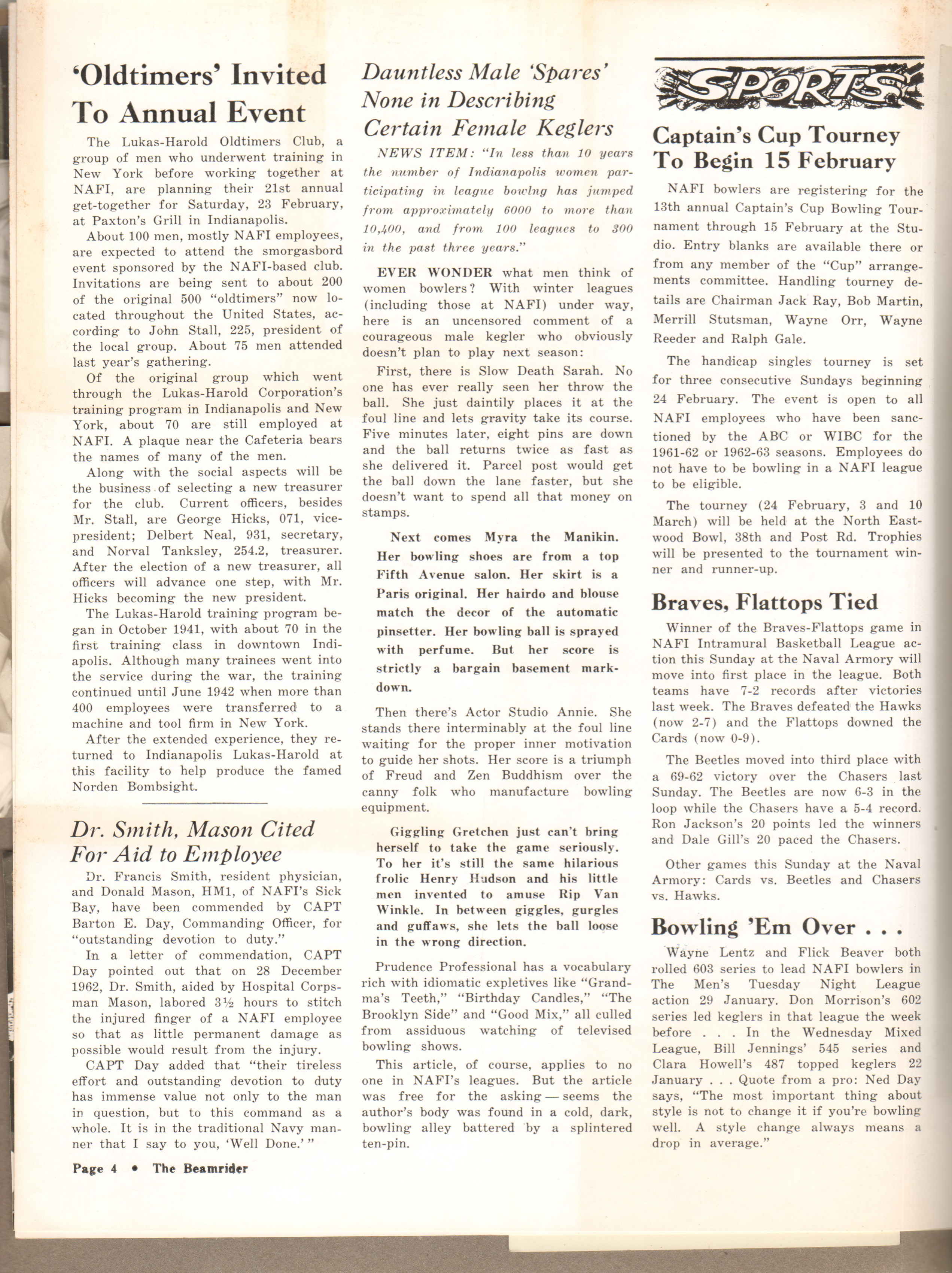 The Beamrider - NAFI - XVII 7 Feb 1963