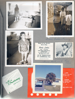 Hollywood Beach Neptune Apartments - Susan in apt. Diane and Debbie Garvey. Alan in apt. Kim's Cabin matchbook. Castaways - Miami Beach - sugar packet.  Probably Ruth Salter's house for sale