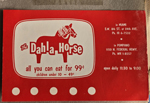 postcard - The Dahla Horse - Miami and Pompano