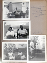 Hollywood Beach Neptune Apartments - Irma and Grant Davis (owners) served hot dogs, baked beans, macaroni salad, ice cream sandwiches and creme soda.  Cook Bill Dorn.  Gwen and Paul. Ethel and Mrs Wagner.