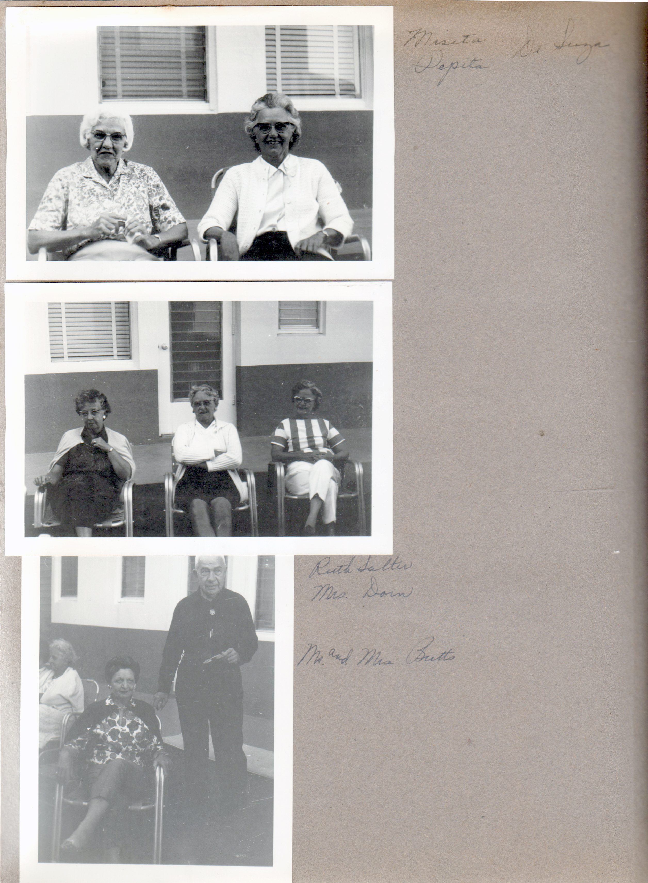 Hollywood Beach Neptune Apartments - Miseta and Pepita DeSuza. Ruth Salter, Mrs Dorn.  Mrs and Mrs Butts.