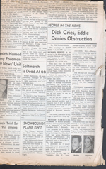 newspaper clipping -  Elizabeth Taylor and Richard Burton
