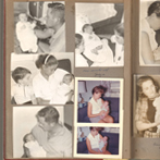 Kenny one week old - Dave. Alan and Susan. Betty.