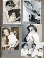 Kenny three weeks old - Betty, Rosemary. Betty, Dave and Ronnie.