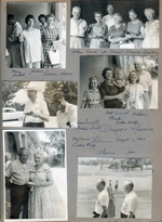 Draper Reunion - Bedford - Mary Smith, Jackie, Lillian Wilson. The Smith kids - Arthur, Louise, Joe, Vonnie, Florence, Lida May. Joe Smith eating watermelon and Freddie Smith. Dot Smith, Mark, Esther Ruth, Arthur Smith. Melvin and Lida May (Smith) Lehman. Warren Letsinger and Joe Smith on golf course.