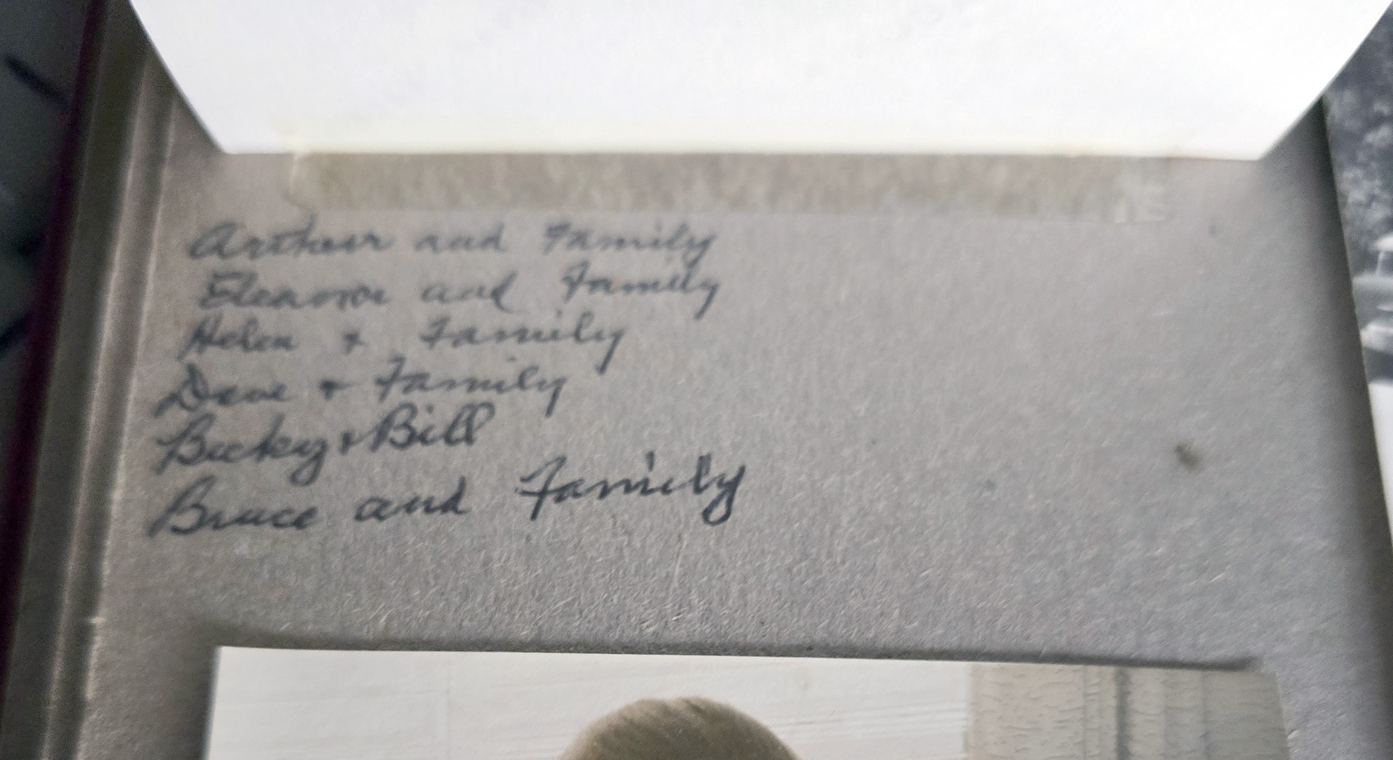 List of names that does not correspond to the photos.