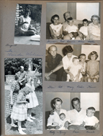 Draper Reunion - Bedford -  The Clarence Wilsons. 6122 living room - Susan, Curt, Ronnie, Alan, Vonnie on sofa. Glen, Pat, Mary, Eddie. Karen Hague. Betty, Kenny, Dave, Ronnie Letsinger.