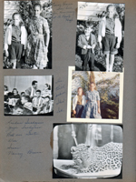 Kenny 2 1/2 mo. Happy Birthday Ronnie - Betty. Theodore Letsinger and Bonnie Barrick saw Barbara, Keith, Patty and Mike (?) arrive at the airport. Mary, Bob Letsinger, John Hague, Joanne Letsinger at dinner table.