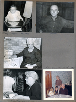 Helen Hague birthday. Nora, Karen and Alan Hague. Girstle (Pop Pop) Hague. Rosemary Hague at Rosewood Street named for her in Driftwood Hills. Edith Spaulding.