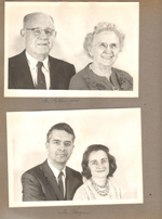 portraits - Curt and Vonnie Letsinger. John and Rosemary Hague