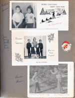 Christmas cards - The Spauldings - Milton and Susan. The Jim Letsingers - Jim, Jenny, Jackie, Jeri and Judi. The Edelmans - Bruce and Brian.