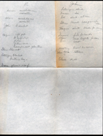 List of Rosemary and John's Christmas gifts