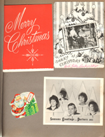 Christmas cards - Bill, Fritz, Becky and Skip Miller. Porters.