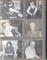 Christmas Eve at 8815 Haverstick - Alan. Eddie. Pat and Mary. Helen. Susan. Girstle.