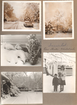 Carrollton in snow. Shots around 6122 heavy snow. Alan and Susan by garage