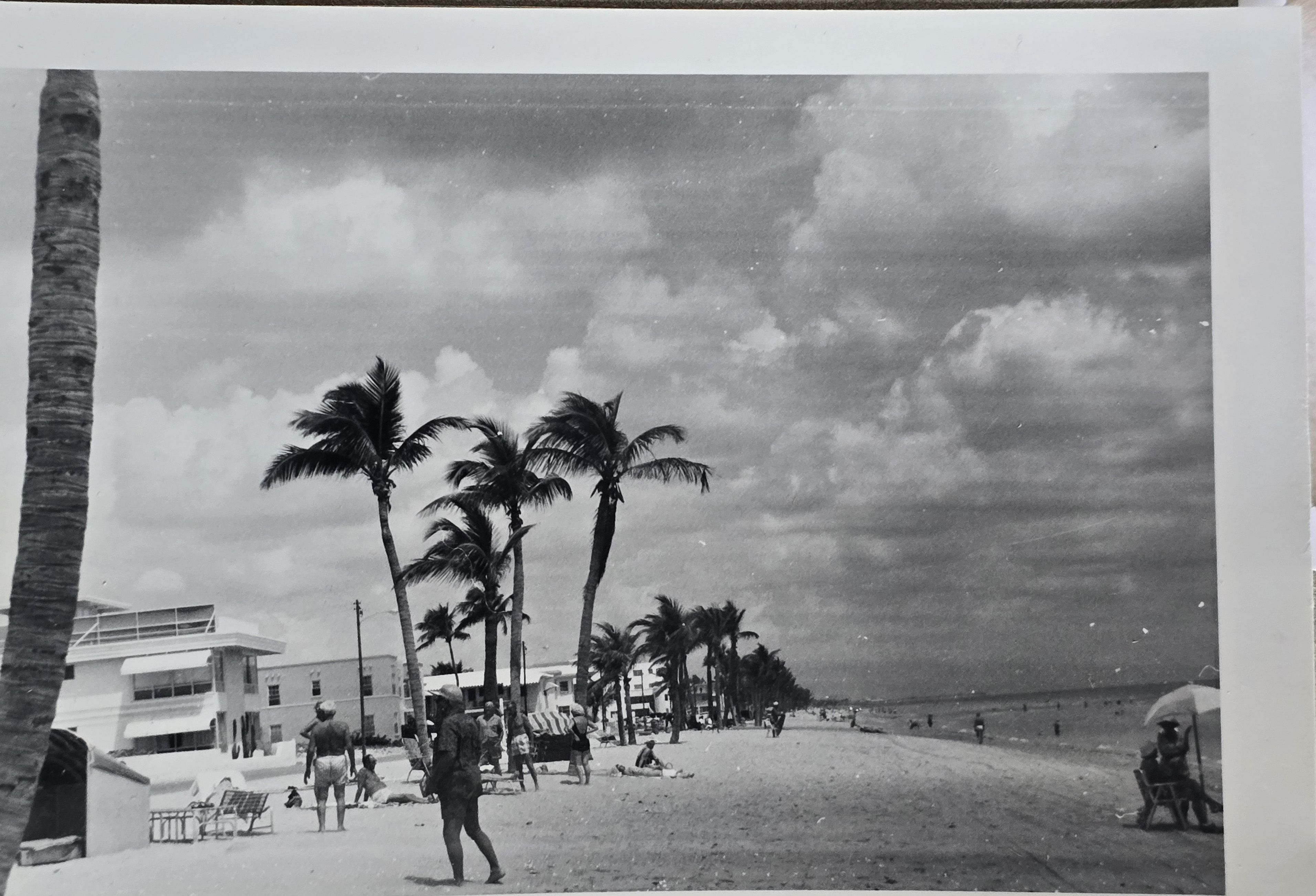 Hollywood Beach - Neptune - beach and buildings looking north
