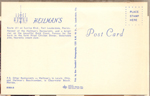 Postcard back 81804-B - Heilman's - Ft Lauderdale.