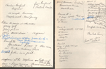 Rosemary's note about Benfield's slide show of West Indies cruise and his life history.