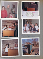 Susan, Clint, Alan 6122 living room (Clint had dinner with us - Teacher Convention Oct). Helen's Cake Nov 24. Mary, Karen, Eddie and cake. Girstle, Susan, Alan, Eddie, Helen, Karen - cake in dining room 6122. Mary's 2nd birthday. Warren and Sara on Carrollton looking northeast Sat Nov 14.
