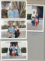 Hollywood Beach - Neptune - on Surf Road side - Mrs Doran and Gloria. Gloria and Rosemary. Bob, Betty, Patti and Bobby Kowalik. 