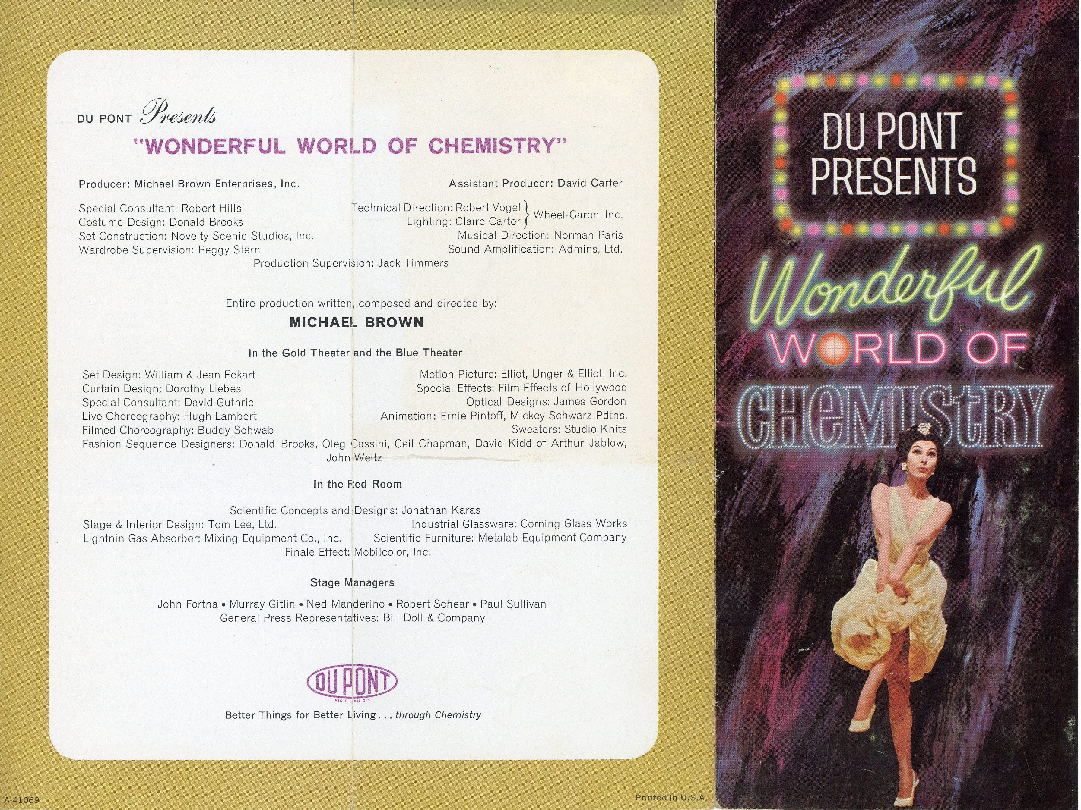 New York World's Fair trip - DuPont present Wonderful World of Chemistry brochure.