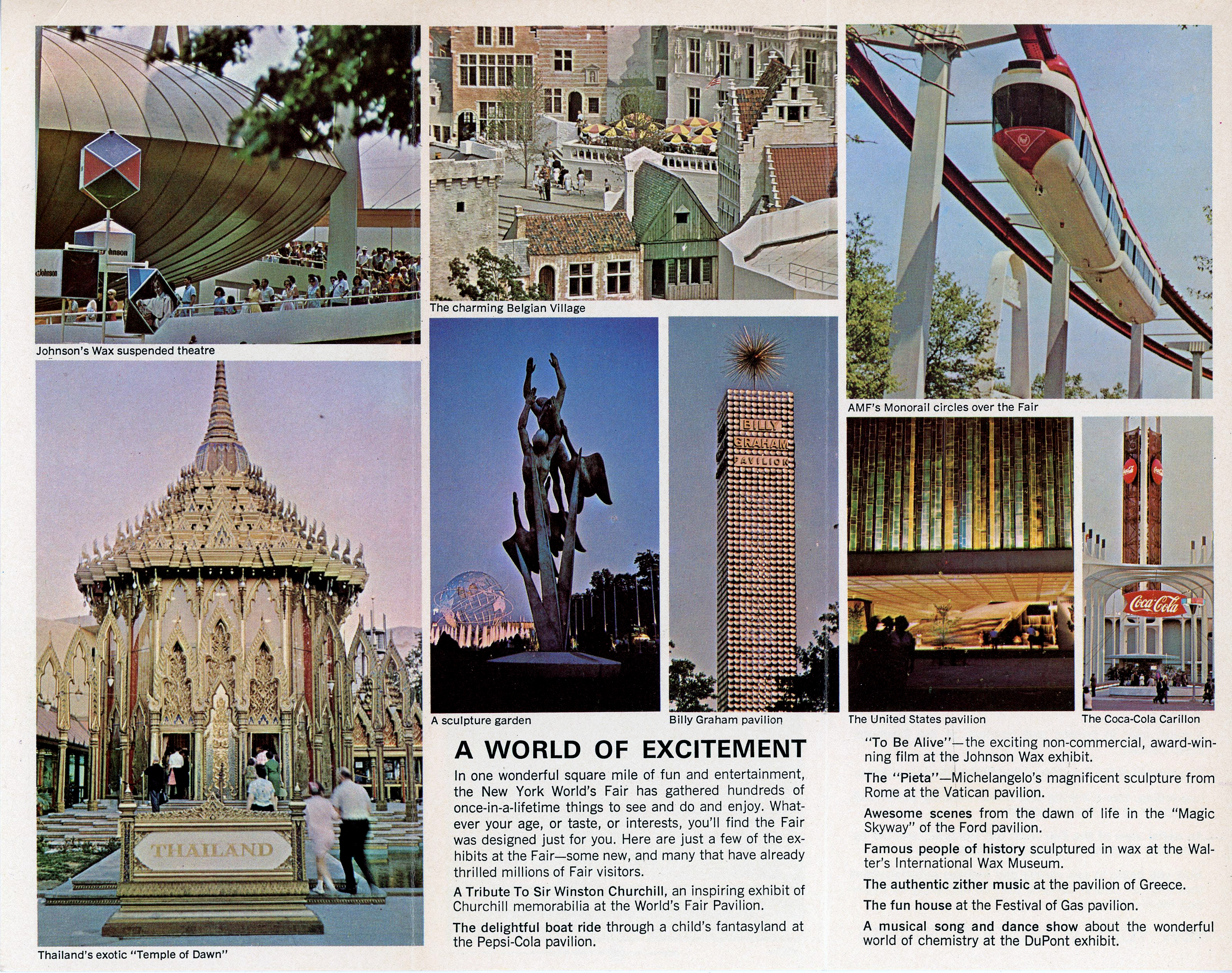 New York World's Fair trip - Highlights of the Fair brochure.