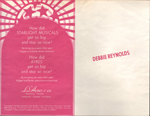 program - Starlight Musicals - Debbie Reynolds - Rip Taylor