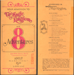 Walt Disney World paper ticket book
