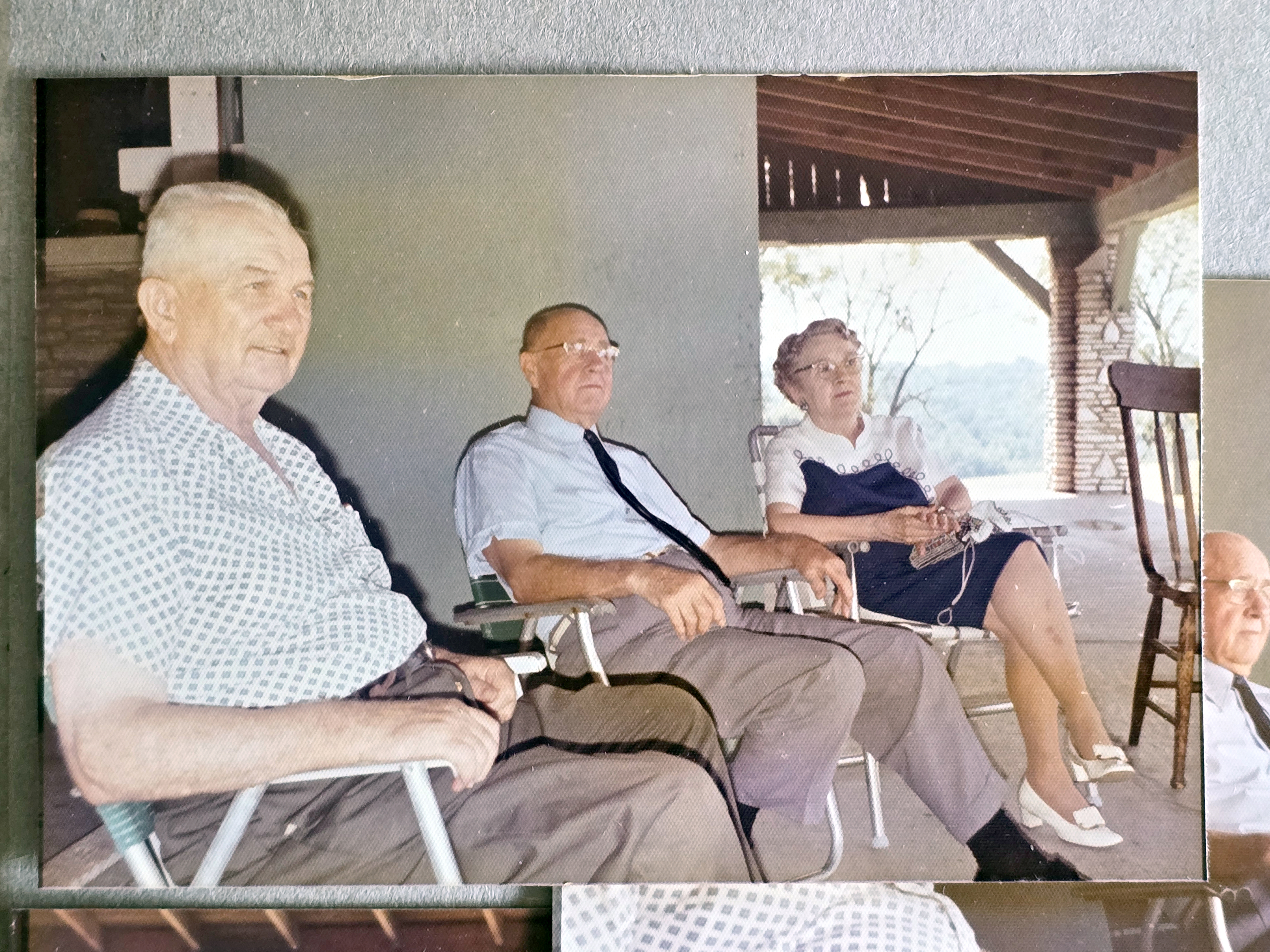 Draper Reunion - Bedford. Aug 13, 1973 - Arthur Smith, Curt Letsinger, Doris Smith
