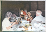 Draper Reunion - Bedford. Aug 13, 1973 - Florence, Eleanor, Betty, Bill