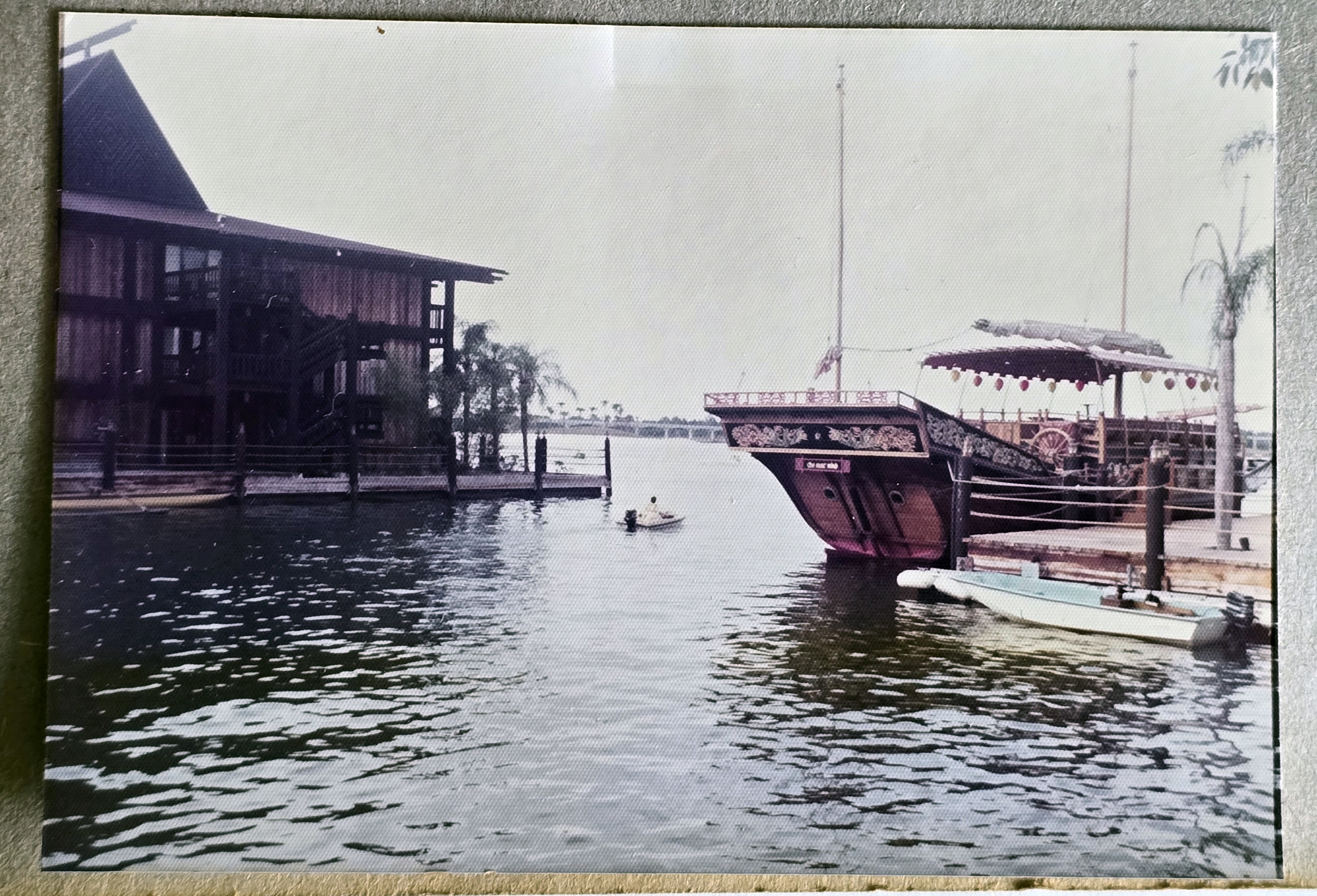 Walt Disney World - Polynesian - Alan in rental boat