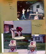 BRHS party - 6122 Carrollton - Kristina Moeller, Jim Hale, Alan with pie in the face, Eleanor Cline/