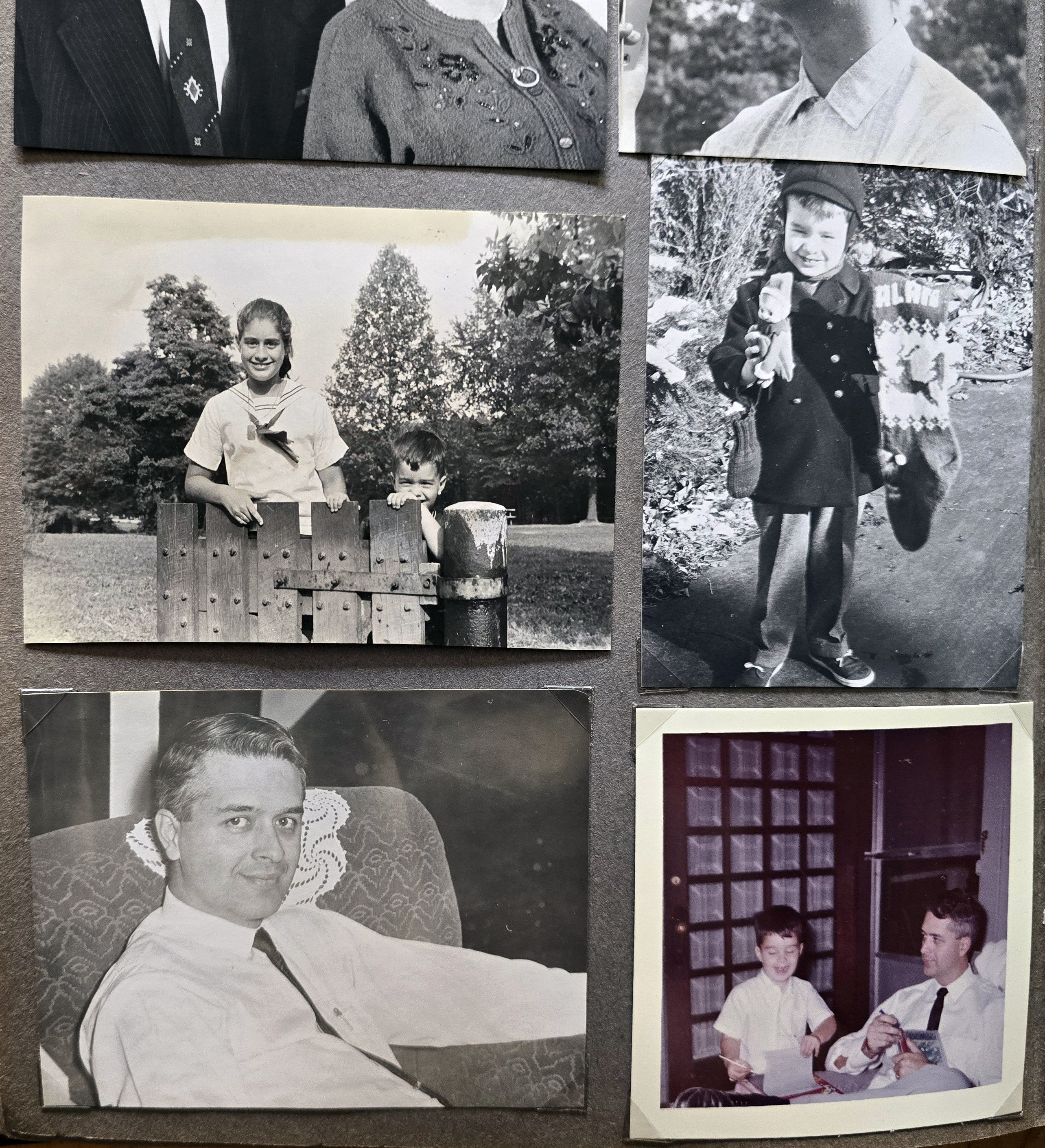Helen Hague. Rosemary Hague at Rosewood Lane in Driftwood Hills (named for her). Nancy Braun visited Fall 1963. Tommy on show 1963. Kenny Letsinger almost 4 mo in Jasonville. Great Grandaddy Letsinger (Theodore) 95 years old. Susan and Alan Sept 1963 Brown County State Park. 