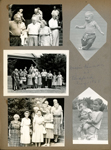 Draper Reunion at Bedford Aug 1961. Lida May, Susan, Curt, Vonnie, Warren, Rosemary, Dave, Betty, Ronnie, Florence, Louise. Susan holding Alan.