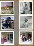 Jane Letsinger in prom dress. Ann Letsinger in uniform. Mutt, Jane? and Curt. Sharon Johnson. Curt's birthday and Thanksgiving.